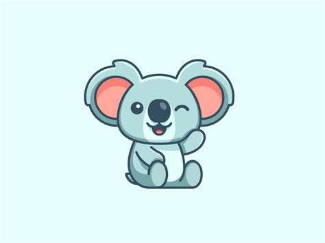 Koala | Cute cartoon drawings, Koala drawing, Cute animal illustration