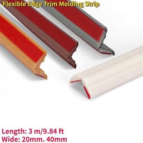 3Meter Flexible Edge Trim Molding Strip Self-Adhesive Furniture Frame Ceiling | eBay