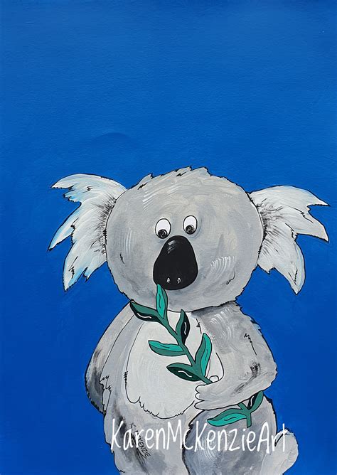 Koala Blue-A3 Print