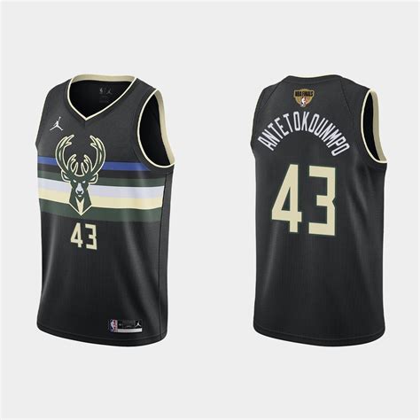 Milwaukee Bucks 2021 NBA Finals #43 Thanasis Antetokounmpo Black Swingman Jersey Statement – Let ...