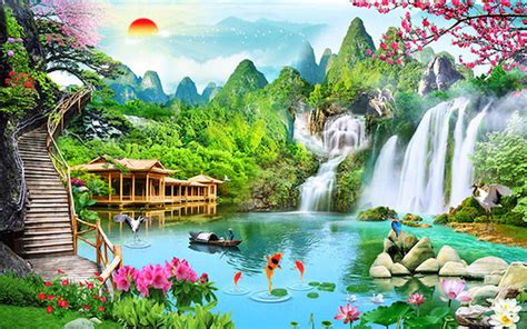 Top 1001 mẫu tranh phong thủy đẹp ý nghĩa tài lộc may mắn treo tường ...