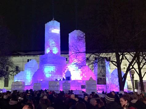 St Paul Winter Carnival 2018 Ice Palace : r/minnesota