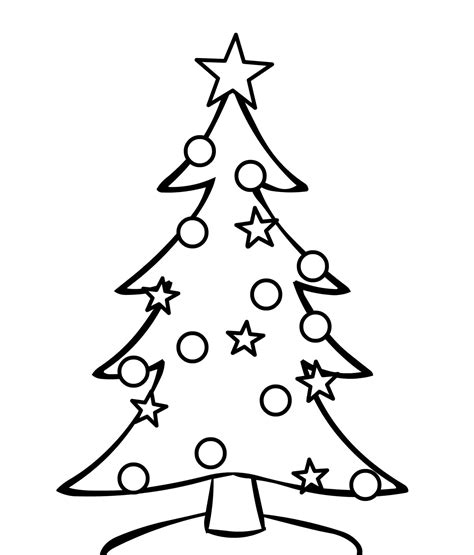 Black And White Christmas Tree Clipart | Free download on ClipArtMag