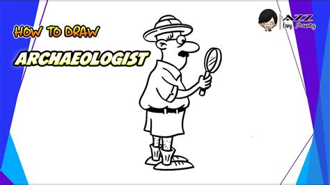 How to draw an Archaeologist step by step - YouTube