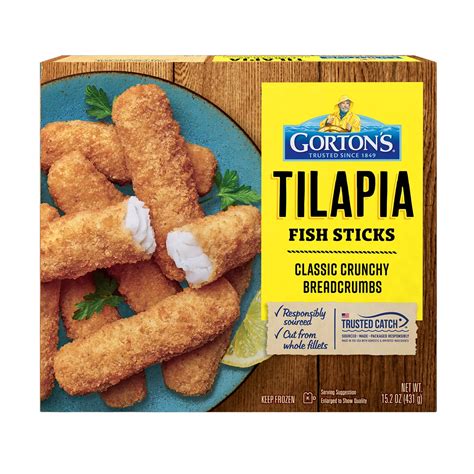 Gorton's Frozen Crunchy Breaded Tilapia Fish Sticks - Shop Fish at H-E-B