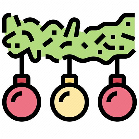 Balls, christmas, decoration, lametta, tinsel icon - Download on Iconfinder