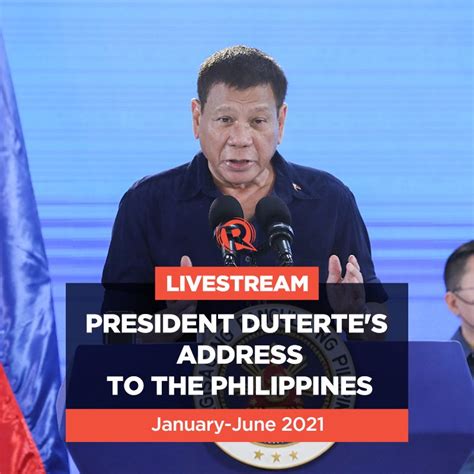 LIVESTREAM: President Duterte's address to the Philippines – June 28, 2021