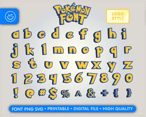 Pokemon Font Pokemon Svg Letters Alphabet Pokemon Vector Images | Porn Sex Picture