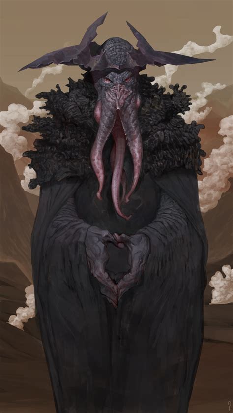 ArtStation - Mindflayer, Martin Kepler | Fantasy monster, Dark fantasy art, Fantasy character design