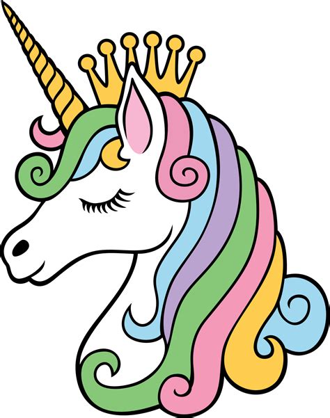 Unicorn Princess with Crown Illustration 11617901 PNG