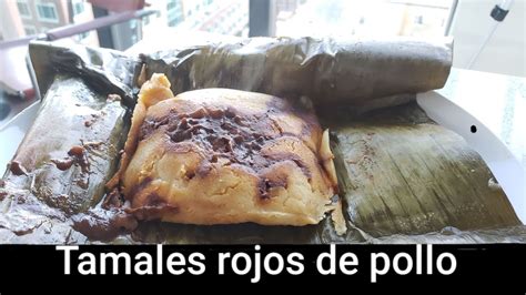 Tamales rojos de pollo facil y deliciosos - YouTube