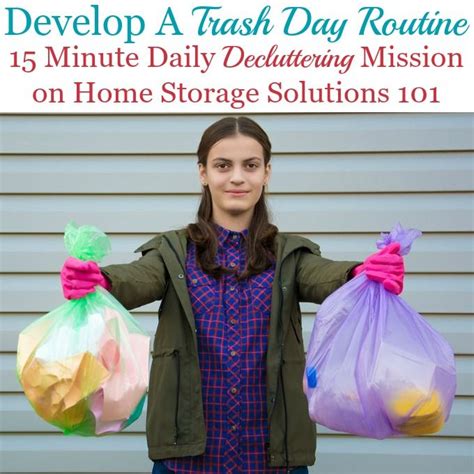 Simple Garbage & Trash Day Routine For Your Home | Trash day, Home storage solutions, Cleaning hacks