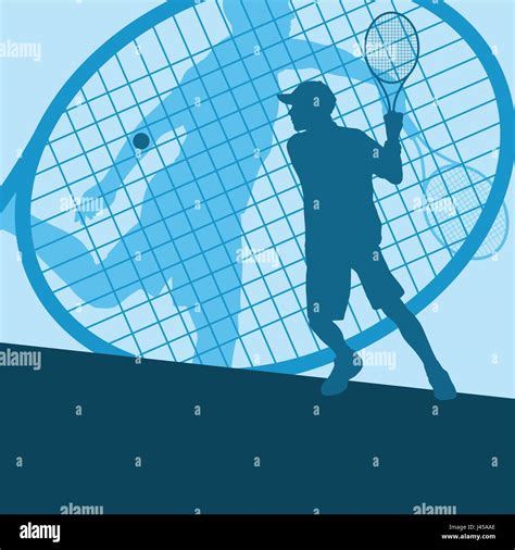 Tennis player male vector abstract background Stock Vector Image & Art ...