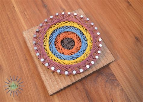 MADE TO ORDER circle string art string art mini circle mini | Etsy