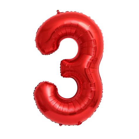 3rd 1st 2nd 5th Birthday Party Red Number Balloon Red Balloon Birthday Decor First Birthday ...