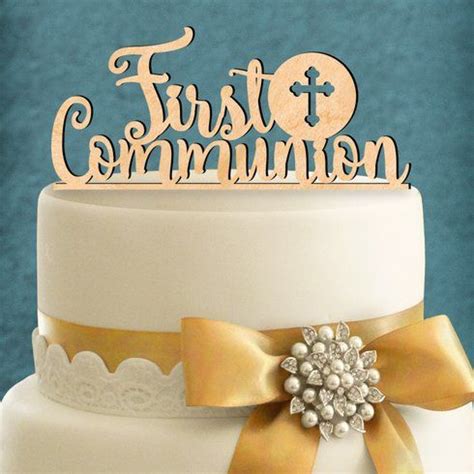 aMonogramArtUnlimited First Communion Cake Topper | Wayfair | Communion ...