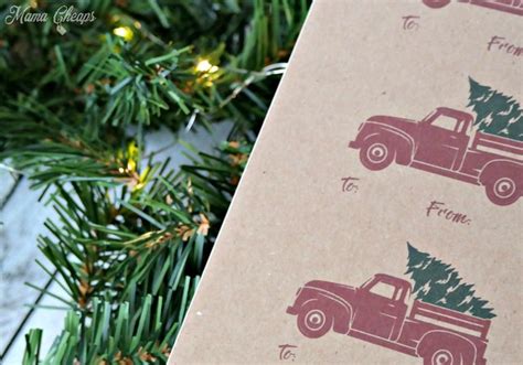 Free Printable Red Truck Christmas Gift Tags - Mama Cheaps®