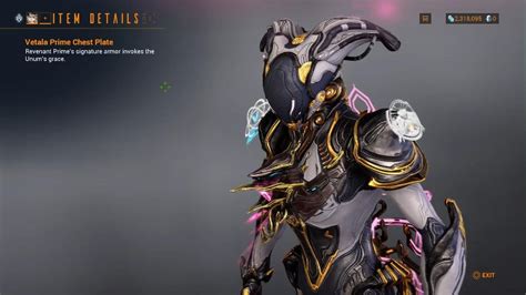 Warframe - Vetala Prime Armorset &Aurimus Prime Syandana - YouTube