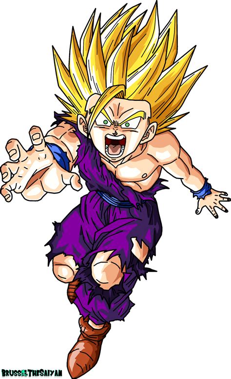 Super Saiyan 2 Teen Gohan by BrusselTheSaiyan on DeviantArt