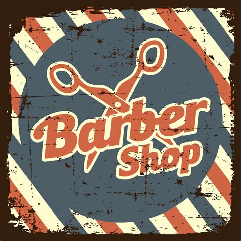 Vintage Barber Shop Sign 661721 Vector Art at Vecteezy