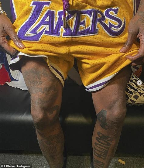 2 Chainz shows off his new tattoos to pay tribute to the late Kobe ...