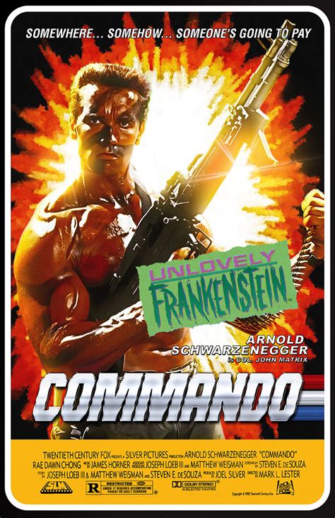 Commando (1985) alternate movie poster | 11x17 Art Print ...