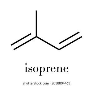 Isoprene Rubber Polyisoprene Building Block Monomer Stock Vector ...