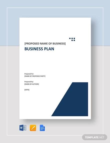 FREE 31+ Simple Business Plan Templates in PDF | MS Word | PSD | Google Docs | Pages