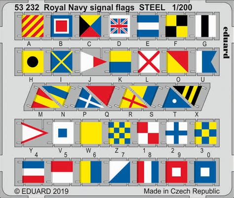 Royal Navy signal flags STEEL Eduard 53232