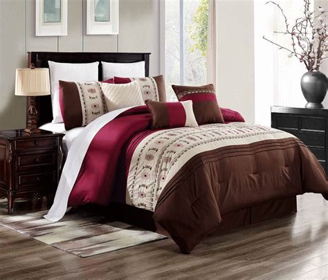 Emma 7 Piece Comforter Set Cotton Touch Oversized Embroidered Bedding ...