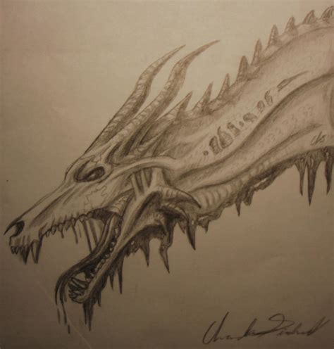 Zombie Dragon Sketch by Tiyku on DeviantArt