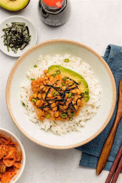 Natto Donburi (Rice Bowls) - Okonomi Kitchen