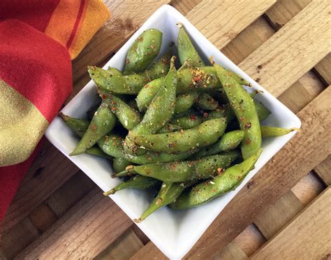 Edamame Beans with Japanese 7-Spice Blend | The Kitchen Fairy