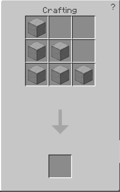 Stone Slab Minecraft Recipe