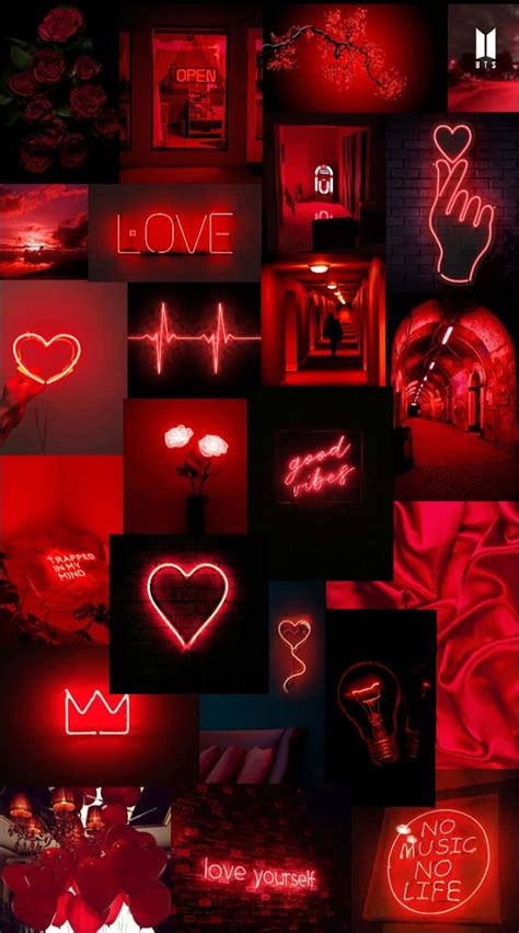 Download Brighten Up Your Life With a Neon Red Aesthetic Wallpaper ...