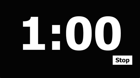 1 Minute Countdown Timer - YouTube