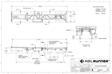 CONTAINER CHASSIS & PARTS: CHASSIS SPECIFICATIONS