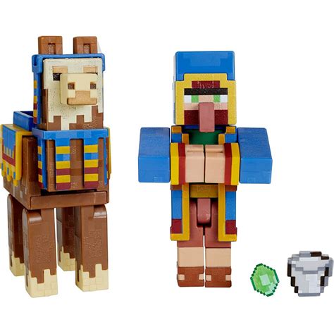 Minecraft Wandering Trader & Llama Figures – Maqio