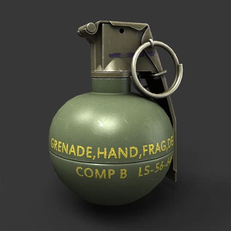 3ds max unreal m67 frag grenade