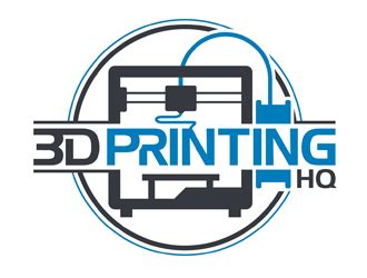 3D Printing HQ logo design - 48hourslogo.com