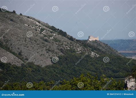 Medieval Castle Ruins in Palava in South Moravia in the Czech Republic ...