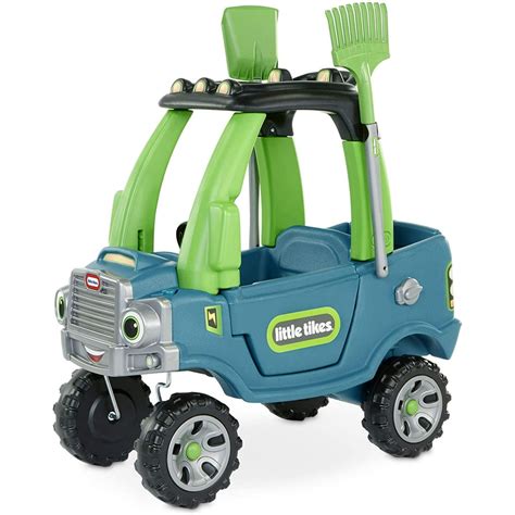 Little Tikes Go Green! Cozy Truck w/ Trailer & Garden Tools for kids | Recycled Plastic ...