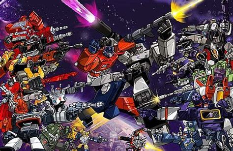 Autobots vs. Decepticons by Unknown Artist. Searched for a while and ...