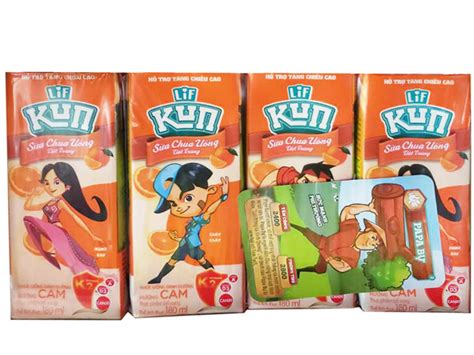 Sữa Kun cam 180ml