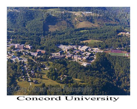 Aerial Photo of Concord University - Athens, West Virginia – America ...