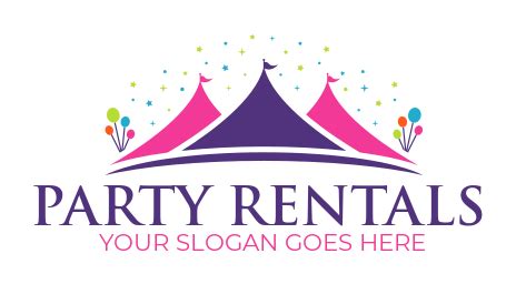 Free Party Rentals Logos | Party Rental Logo Maker | LogoDesign.net