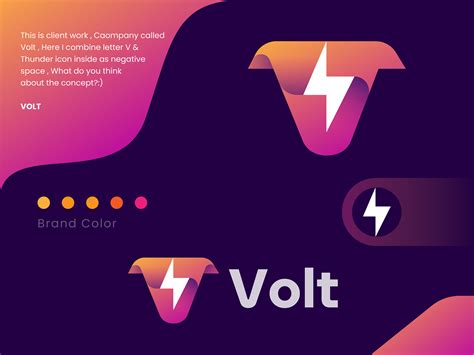 Volt logo design on Behance