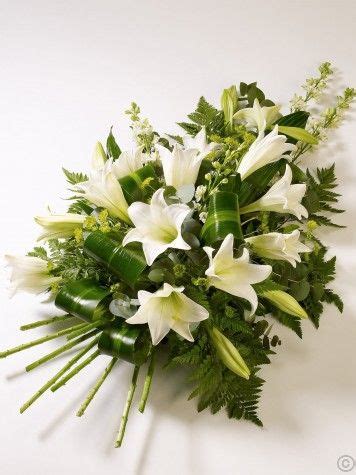 White Lily Spray | Funeral flowers, Flower delivery, White lilies