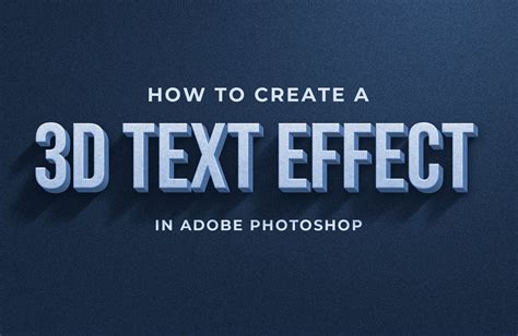 How To Create A 3d Retro Text Effect In Adobe Photosh - vrogue.co