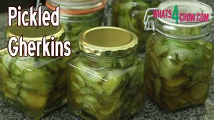 Pickled Gherkins - How to Make the Perfect Pickled Gherkins for Burgers and Sandwiches - Whats4Chow